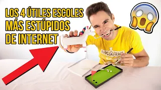 Los 4 (IN)ÚTILES ESCOLARES más ESTÚPIDOS de INTERNET