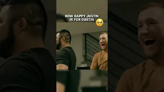 Justin Gaethje's priceless reaction to Dustin Poirier's win