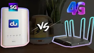 5G vs 4G Du Home Wireless, is it really better? Actual download and upload speed comparison