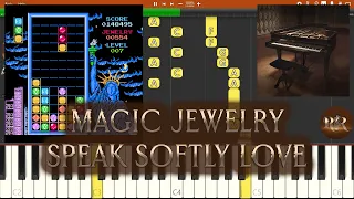 Magic Jewelry Level 007 (Speak Softly Love) (NES Game Soundtrack, Piano Tutorial Synthesia)