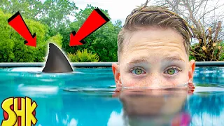 Huge Monster in Our Swimming Pool Challenge!