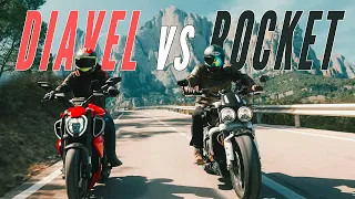 Keine Poser-Eisen! Ducati Diavel V4 vs Triumph Rocket 3 R Vergleich