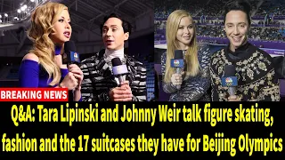 Q&A: Tara Lipinski and Johnny Weir talk figure skating, fashion and the 17 suitcases they have for..