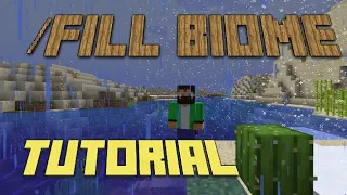 Minecraft /fill biome command tutorial!