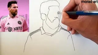 Messi Drawing/How to pencil draw Lionel Messi from Inter Miami💥🖍