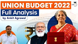 Union Budget 2022 - Full analysis of Union Budget 2022 by Ankit Agrawal | Budget 2022 | UPSC Exams