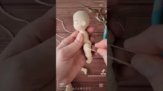 Crocheting a Sweet Handfuls Mini Baby Doll
