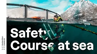 Safety course at sea