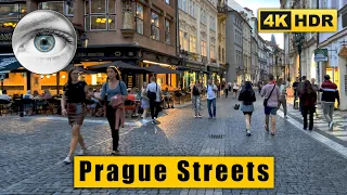 4k Prague street walk: Celetná street, Old Town Square, Václavák 🇨🇿 Czech Republic HDR ASMR