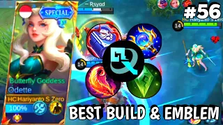 Odette Best Build 2024 Emblem - Odette Build and Emblem 2024 - Odette Mobile Legends Gameplay