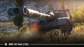 AMX 50 Foch (155) отрабатывает на Утёсе