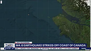 4.6 magnitude earthquake strikes off coast of Canada | FOX 13 Seattle