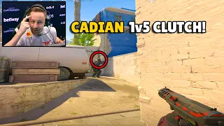 CADIAN insane 1v5 Clutch in CS2! AX1LE Sick Spray Transfer! CS2 CSGO Highlights