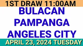 STL - BULACAN,PAMPANGA,ANGELES CITY April 23, 2024 1ST DRAW RESULT