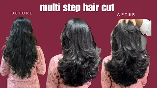 How To Multi Steps Hair Cut / full guide / ￼ proper tutorial / #hair #hairgoals #trending #haircut ￼