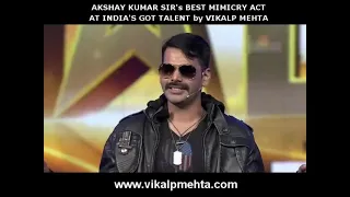 Akshay Kumar Sir's Best Mimicry at India's got talent ¦ Vikalp Mehta 480p