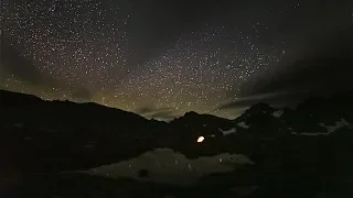 Ночь у Софийских Озёр Таймлапс со звездным небом Night Sofia Timelapse of lake with a starry sky