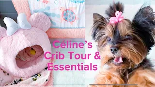 Céline’s Crib Tour | Puppy Pen Essentials | Yorkie | Dog Pen Supplies | Céline + Me