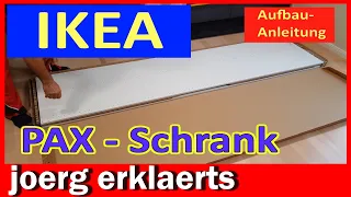 Montageanleitung Ikea  Pax Schlafzimmer Schrank Aufbau Komplement  Tutorial No. 415