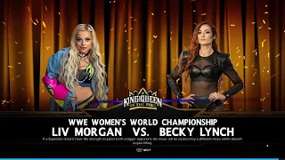 LIV MORGAN vs BECKY LYNCH - WWE Womens World Championship
