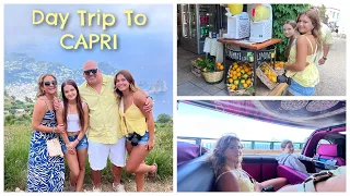 DAY TRIP TO CAPRI , ITALY 🇮🇹  | VLOG#1632