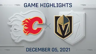 NHL Highlights | Flames vs. Golden Knights - Dec. 5, 2021