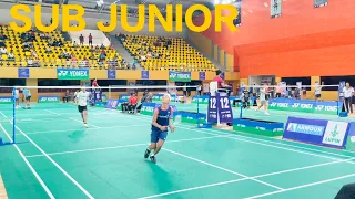 U15 SINGLE WAZIR SINGH V/S TANISH CHOKSI YONEX-SUNRISE INDIA SUB JUNIOR BADMINTON RANKING TOURNAMENT