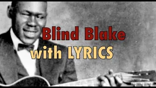 Diddie Wah Diddie LYRICS Blind Blake ragtime blues amazing guitar diddy wa diddy acoustic 1920's