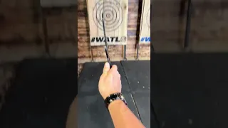 Can you hit the bullseye? Knife Throwing Skills