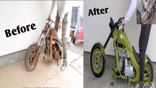 Restoration | Old Motorcycle CHOPPER | Restore Abandoned Mini Harley #Akmedia