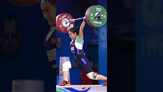 Luo Shifang (59kg 🇨🇳) 140kg / 308lbs C&J Slow Motion! #weightlifting