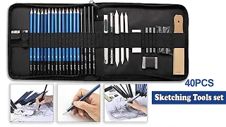 Sketching Tools ||  40 Pcs Professional Sketching Tools set || Useful Art Supplies