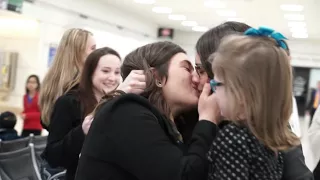 Airport Surprise Wedding Proposal | Lesbian Proposal