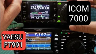 ICOM IC-7000 & YAESU FT991A