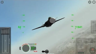 Airfighters Pro || F16 vs SU47 Berkut simulated dogfight.