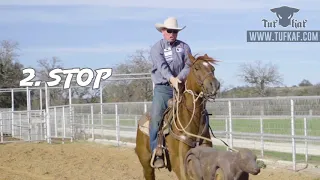 POSITION AND STOP- Calf Roping; Tuf Kaf Instructional Video w/ James Barton Performance Horses-