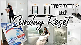 SUNDAY RESET | BATHROOM DEEP CLEAN | CLEANING MOTIVATION