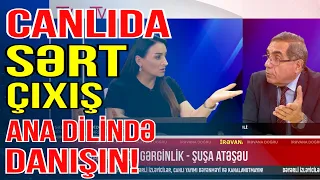 Azərbaycanlı aparıcı və professordan canlıda sərt çıxış: Ana dilində danışın! - Media Turk TV