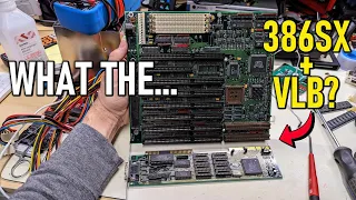 Disaster struck while working on this odd-ball 386SX VLB motherboard