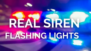 COP SIREN SOUND EFFECT & FLASHING LIGHTS - UK/BRITISH POLICE