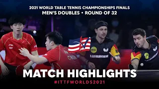 Fan Z./Wang C. vs Timo B./Patrick F. | 2021 World Table Tennis Championships Finals | MD | R32