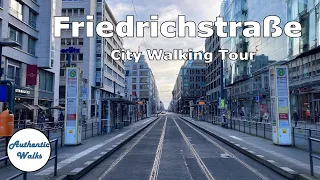 [4K] Friedrichstraße Afternoon Walking Tour | Berlin, Germany