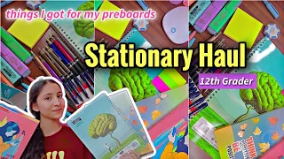 Stationary Haul 📚12th Grader vlog🌻 things I got for my preboards, boards 🍄 #boardexam #pcb #new