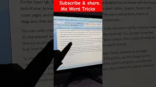 find tricks in Ms word #computertricks #shortvideo #newshorts #tricks #trandingshorts #mswordtricks