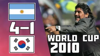 Argentina 4 - 1 Korea Republic | World Cup 2010