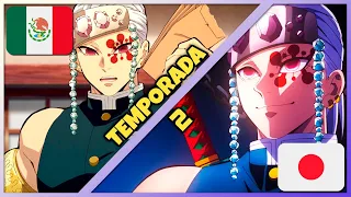 KIMETSU NO YAIBA (Temporada 2) - Japonés Vs. Latino | Comparación de Doblaje