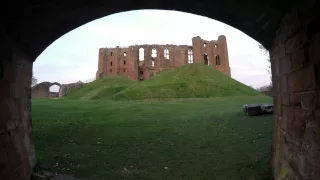 Kenilworth Castle Sunset 4k behind bars 2015