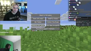 xQc Laughs At Forsen FAILING At Minecraft Speedrunning