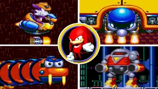 Sonic Triple Trouble 16-Bit - All Bosses + Cutscenes (Knuckles Story)