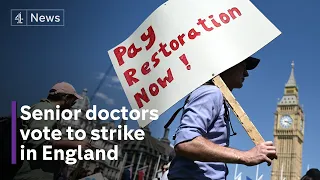 Senior doctors in England vote for two-day strike - but nurses strikes set to end